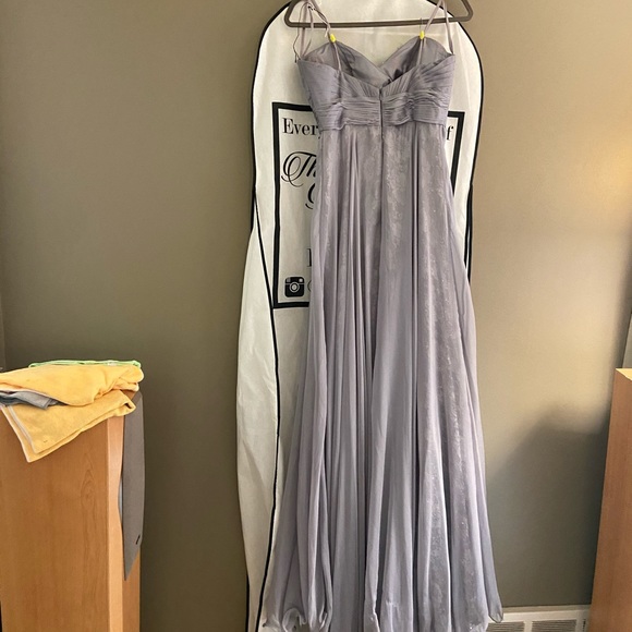 Grey prom dress by Mac Duggal - Picture 8 of 11